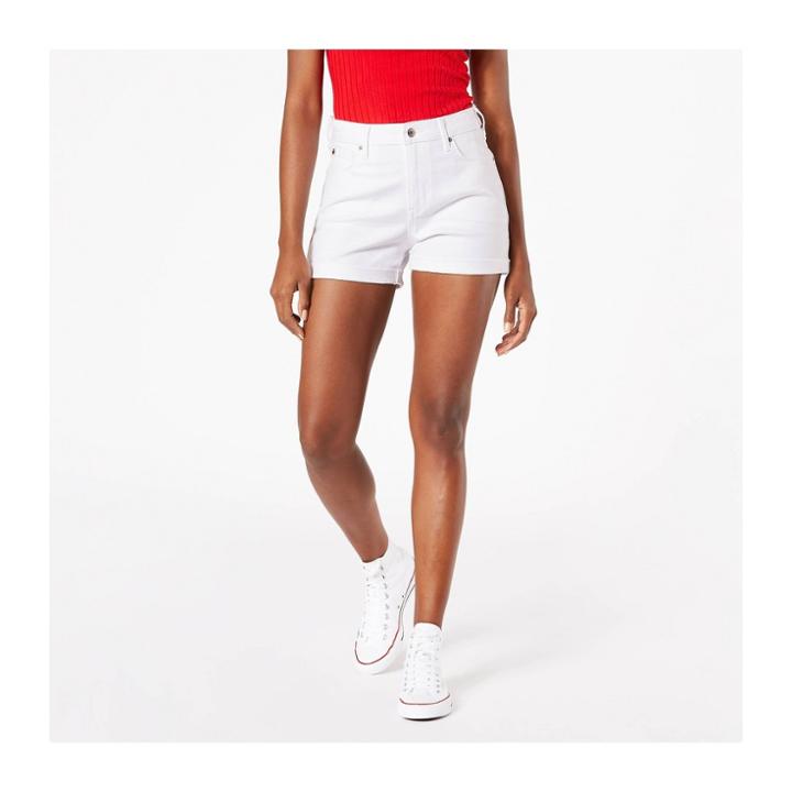 Denizen From Levi's Women's High-rise Jean Shorts - 3d Bright White