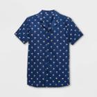 Target Pride Adult Short Sleeve Gender Inclusive Button-down Shirt - Navy Xl, Adult Unisex, Blue