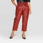 Women's Plus Size Mid-rise Relaxed Pants - Who What Wear Red