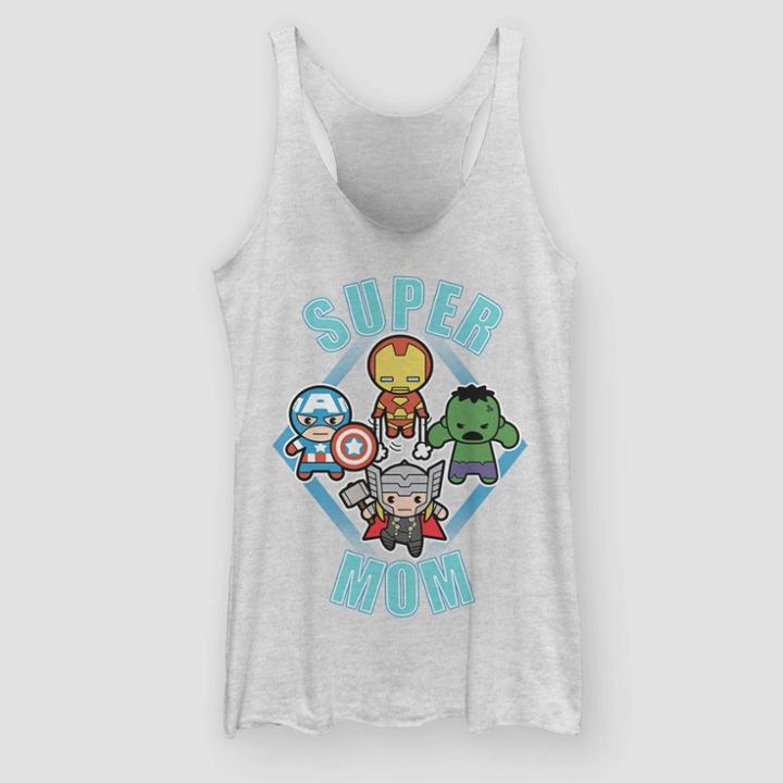 Marvel Women's Avengers Super Mom Dudes Tank Top (juniors') - White