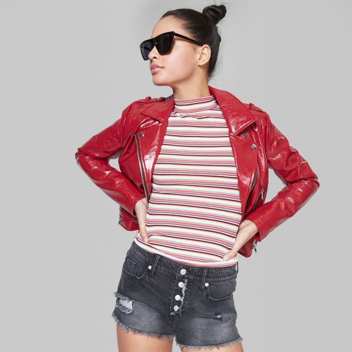 Women's High-rise Button Fly Denim Shorts - Wild Fable Black Wash
