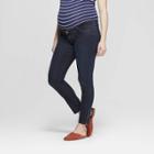 Maternity Skinny Zipper Ankle Jeans - Isabel Maternity By Ingrid & Isabel Dark Wash 2, Women's, Blue