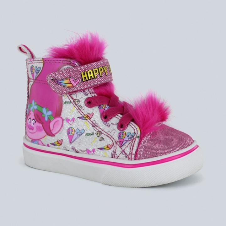 Toddler Girls' Trolls High Top Sneakers - Pink