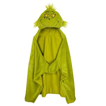 The Grinch Hooded Blanket, One Color