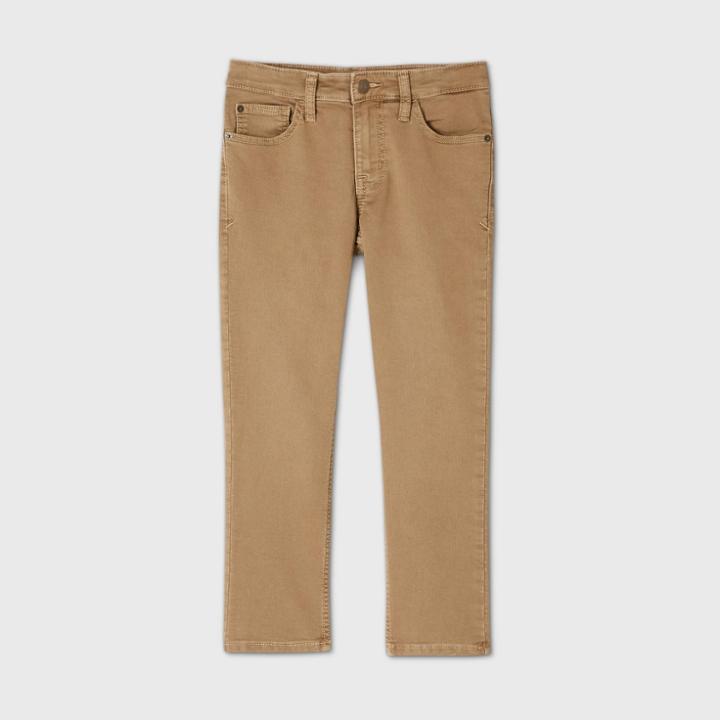 Oversizeboys' Super Stretch Slim Fit Jeans - Cat & Jack Khaki 10 Husky, Green