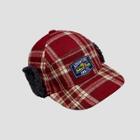 Genuine Kids From Oshkosh Toddler Boys' Plaid Hat With Ear Flap - Maroon