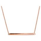 Target 14k Rose Gold Plated Sterling Silver Geometric Bar Necklace,