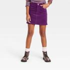 Girls' Corduroy Skirt - Art Class Dark Purple