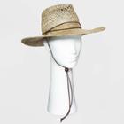 Women's Curled Brim Woven Seagrass Hat - Universal Thread - Natural