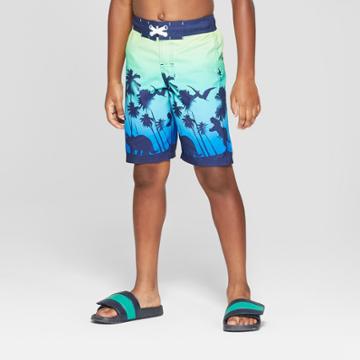 Boys' Tropical Dinos Swim Trunks - Cat & Jack Blue