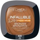L'oreal Paris Infallible Up To 24hr Fresh Wear Soft Matte Bronzer - 400 Tan