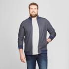 Men's Big & Tall Long Sleeve Full Zip Track Jacket - Goodfellow & Co Xavier Navy