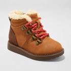 Toddler Boys' Rykar Combat Winter Lace-up Boots - Cat & Jack Cognac