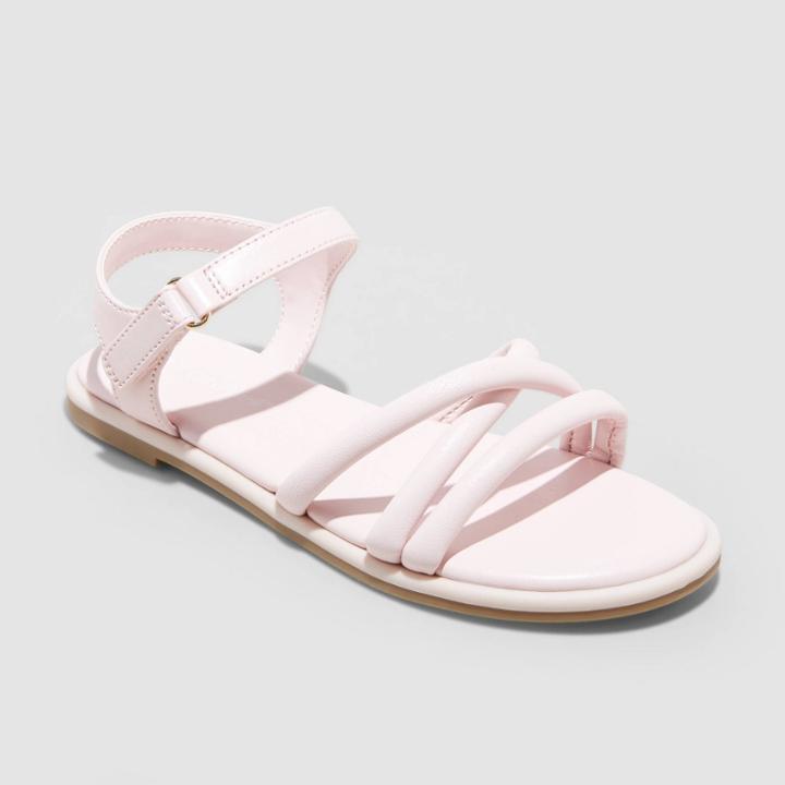Girls' Anja Ankle Strap Sandals - Cat & Jack Pink