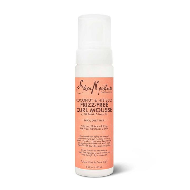 Sheamoisture Curl Mousse For Frizz Control Coconut And Hibiscus