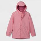 Kids' Solid Long Sleeve Rain Jacket - Cat & Jack Pink