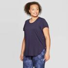 Plus Size Women's Plus Short Sleeve Mesh T-shirt - C9 Champion Xavier Navy
