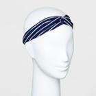 Striped Headwrap - A New Day Navy (blue)/white