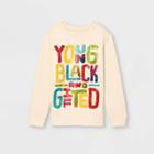 No Brand Black History Month Kids' Gender Inclusive Young Black And Gifted Sweatshirt -