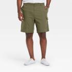 Men's Big & Tall 9.5 Relaxed Fit Utility Cargo Shorts - Goodfellow & Co Olive Green