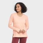 Women's Active Long Sleeve Top - All In Motion Peach Orange