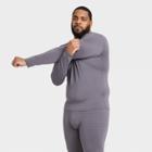 Men's Long Sleeve Fitted Cold Mock T-shirt - All In Motion Gray