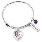 Target Women's Stainless Steel Mother And Daughter Share A Bond That's Forever Expandable Bracelet -