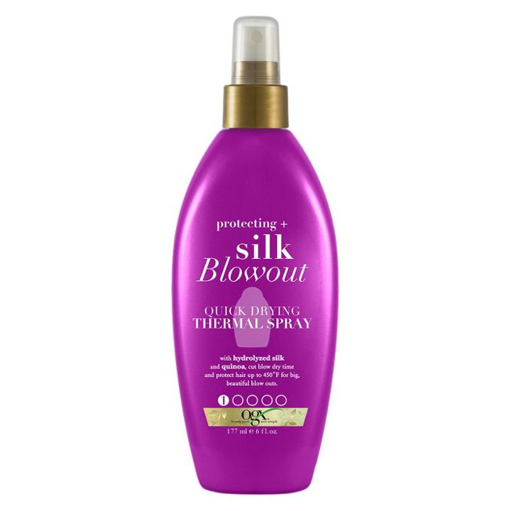 Target Ogx Protecting + Silk Blowout Quick Drying Thermal Spray