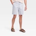 Men's Every Wear 9 Slim Fit Flat Front Chino Shorts - Goodfellow & Co Masonry Gray