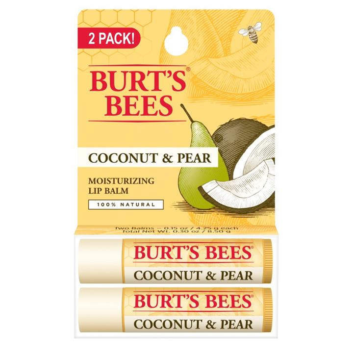 Burt's Bees 100% Natural Moisturizing Lip Balm - Coconut & Pear