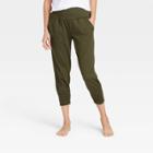 Women's Soft Stretch Practice Pants - All In Motion Deep Olive