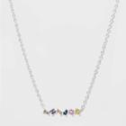Sterling Plated Light Rainbow Necklace - A New Day , Women's,