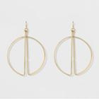 Target Women's Natasha Accessories Gold Plated Geometric Earring - Gold (3),