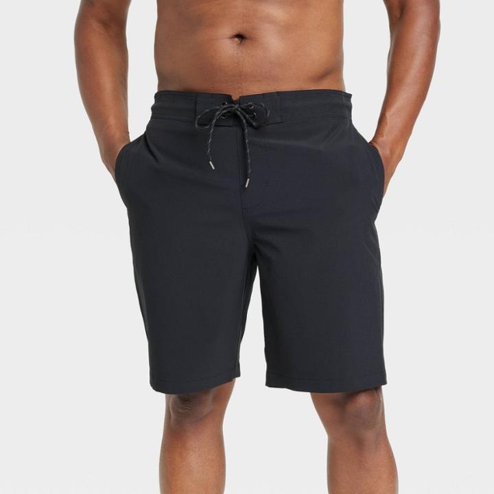 Men's 9 E-board Swim Shorts - Goodfellow & Co Black