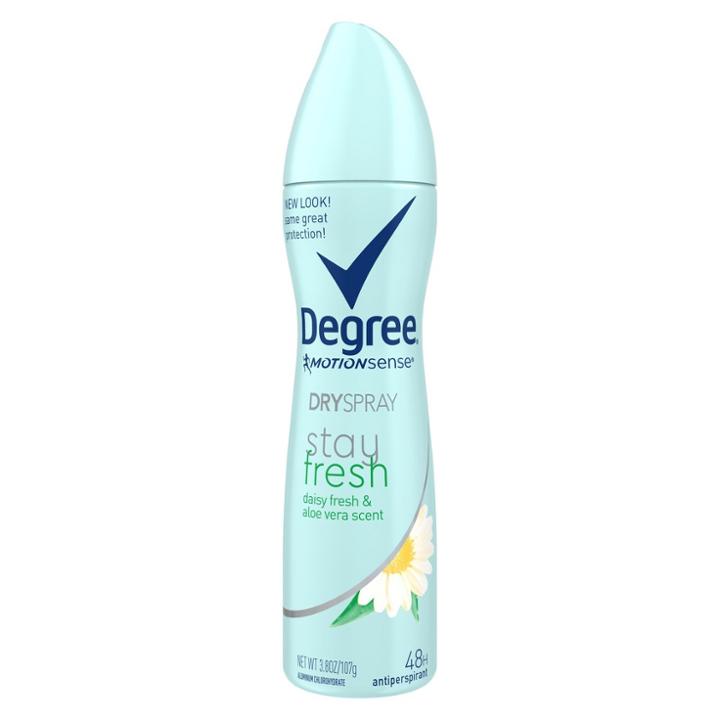 Degree For Women Stay Fresh Daisy Flowers & Aloe Vera Dry Spray Antiperspirant & Deodorant