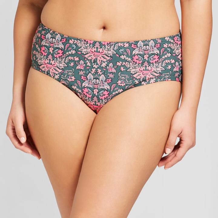 Women's Printed Hipster Bikini Bottom - Xhilaration Floral Print