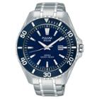 Men's Pulsar Solar Sport Watch - Silver Tone With Blue Dial - Px3067