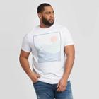 Men's Tall Landscape Print Standard Fit Short Sleeve Crew Neck T-shirt - Goodfellow & Co White