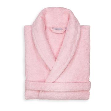 S/m Terry Cloth Bathrobe Pink - Linum Home Textiles