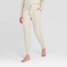 Women's Lounge Sweater Jogger Pants - Stars Above Oatmeal