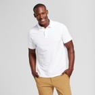 Men's Standard Fit Pique Polo Shirt - Goodfellow & Co White