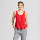 Women's Pintuck Tank - A New Day Red
