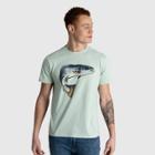 Men's United By Blue Upstream Fish Short Sleeve Graphic T-shirt - Aqua Foam