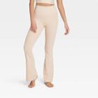 Women's Rib Flare Leggings - All In Motion Beige