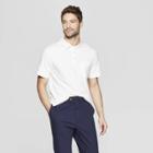 Men's Regular Fit Short Sleeve Jersey Polo Shirt - Goodfellow & Co White