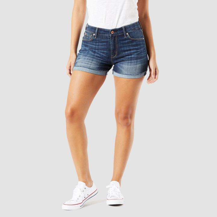 Denizen From Levi's Women's High-rise Shorts - Dark Wash