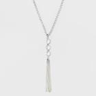 Three Beads And Tassel Long Necklace - A New Day