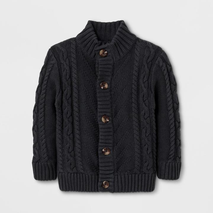 Toddler Boys' Cardigan - Cat & Jack Charcoal