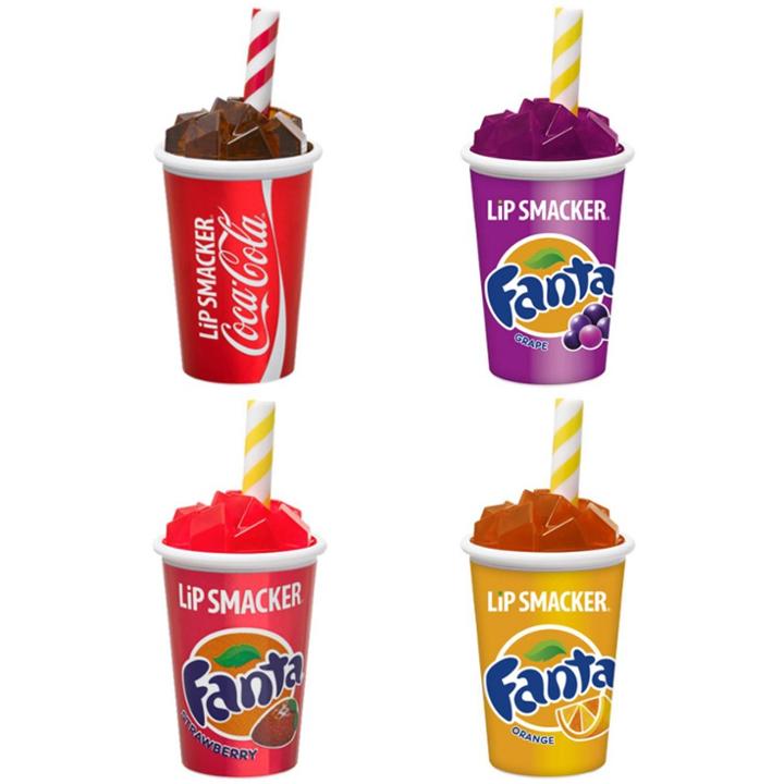 Lip Smackers Lip Smacker Coke & Fanta Cups 4-piece Lip Balm Collection - 4ct,
