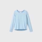 Girls' Long Sleeve Keyhole Back Studio T-shirt - All In Motion